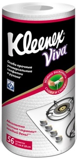 Салфетки Kleenex Viva, универсальные, 56шт.