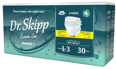 Подгузники для взрослых Dr. Skipp Econom Line L-3, 84-150см, 30шт. Dr.Skipp