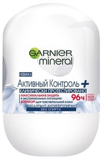 Дезодорант Garnier Mineral &quot;Активный контроль +&quot; роликовый 96ч, 50мл