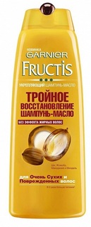 Шампунь-масло Fructis &quot;Тройное восстановление&quot; для очень сухих и поврежденных волос, 250мл Garnier