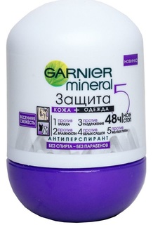Дезодорант Garnier Mineral &quot;Защита Кожа + одежда&quot; роликовый 48ч, 50мл