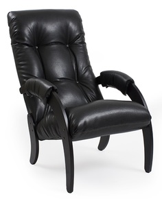 Кресло для отдыха Модель 61, Венге, экокожа Vegas Lite Black Leset