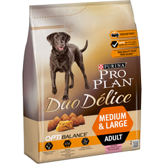 Сухой корм Pro Plan DUO D?LICE для взрослых собак средних и крупных пород, лосось, 2,5кг