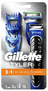 Бритва Gillette Styler для бороды, универсальная, 3в1