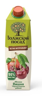 Нектар Волжский посад &quot;Яблоко, вишня, черноплодная рябина&quot;, 1л Nektar