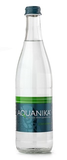 Вода минеральная Aquanika, газированная, стекло, 0,5л Акваника