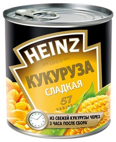 Кукуруза Heinz сладкая консервированная, 340гр