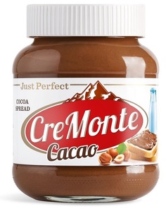 Паста CreMonte Cacao ореховая с добавлением какао, 400гр