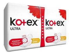 Kotex прокладки Ultra Soft Normal Duo, 20шт.