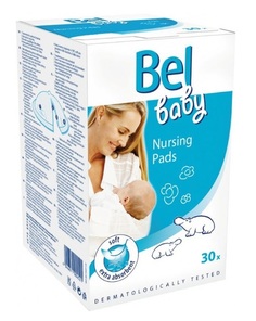 Вкладыши в бюстгальтер Bel Baby Nursing Pads для кормящей мамы, 30шт. Hartmann