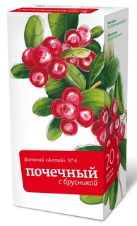 Алтайский кедр чай Алтай №4 Почечный с брусникой ф/п 2 г №20