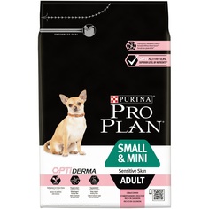 Сухой корм ProPlan Optiderma для взрослых собак мелких пород с чувствительной кожей, лосось, 3кг