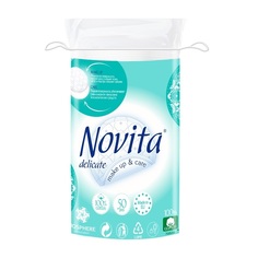 Ватные косметические диски Novita Delicate, 50шт.