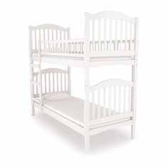 Двухъярусная кровать Nuovita Altezza Due Bianco, белая