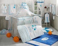 Комплект постельного белья Kidboo &quot;Happy Birthday&quot;, 3 предмета, голубой