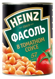 Фасоль Heinz в томатном соусе, 415гр