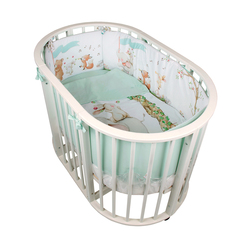 Комплект в кроватку Эдельвейс &quot;Цирк&quot; в овал, 5 предметов