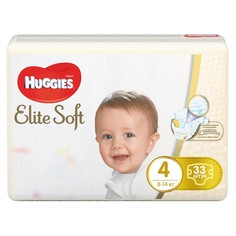 Подгузники Huggies Elite Soft 4, 8-14кг, 33шт.