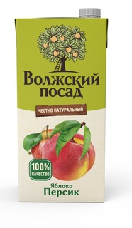 Нектар Волжский посад &quot;Яблоко, персик&quot;, 2л Nektar
