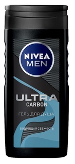 Гель-уход для душа Nivea Men Ultra Carbon, 250мл