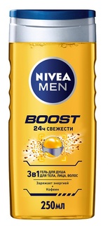 Гель для душа Nivea Men &quot;Boost&quot; 3в1, 250мл