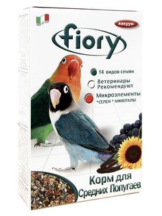 Корм для средних попугаев Fiory Parrocchetti African, 800гр