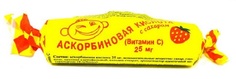 Аскорбиновая кислота с сахаром таб. жев. №10 (клубника) Аскопром