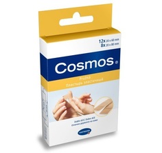 Пластырь водоотталкивающий Cosmos water-resistant 2 размера, 20шт.