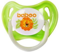 Соска-пустышка Baboo Safari латексная, ночная со светящимся кольцом, 6+