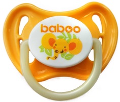 Соска-пустышка Baboo Safari латексная, ночная со светящимся кольцом, 0+