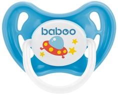 Соска-пустышка Baboo Space латексная, ночная со светящимся кольцом, 6+