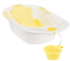 Ванна с анатомической горкой Happy Baby Bath Comfort Yellow