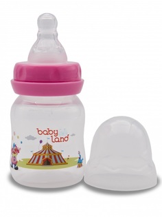 Бутылочка для кормления Baby Land с силиконовой соской в блистере (цвета в ассорт.), 80мл Apollo