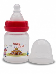 Бутылочка для кормления Baby Land с силиконовой соской в блистере (цвета в ассорт.), 80мл Apollo