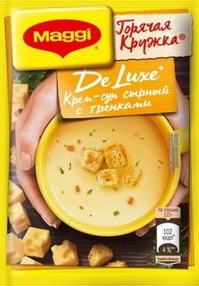 Крем-суп Maggi Горячая кружка De Luxe, сырный с гренками, 25гр