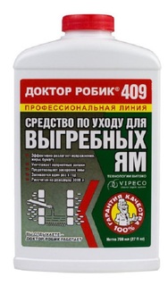 Очиститель &quot;Доктор Робик&quot; 409 для выгребных ям, 798мл