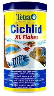 Корм Tetra Cichlid XL для всех видов цихлид, крупные хлопья, 1л