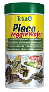 Корм Tetra Pleco Veggie Wafers для донных рыб, пластинки с добавлением цукини, 250мл