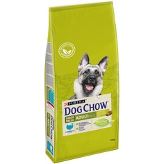 Сухой корм Dog Chow для взрослых собак крупных пород, с индейкой, 14кг