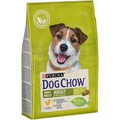 Сухой корм Dog Chow для взрослых собак мелких пород, с курицей, 2,5кг