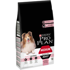 Сухой корм Pro Plan для взрослых собак средних пород с чувствительной кожей, лосось и рис, 7кг