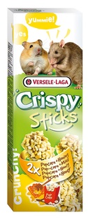 Палочка Versele-Laga Crispy для хомяков и крыс с попкорном и медом, 2х50гр