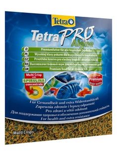 Корм Tetra Pro Algae Crisps для всех видов рыб растительный, в чипсах, 12гр