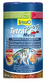 Корм Tetra Menu для всех видов рыб, 4 вида чипсов, 250мл