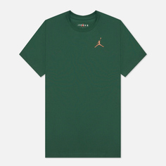 Мужская футболка Jordan Jumpman Embroidered Crew, цвет зелёный, размер L