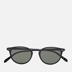 Солнцезащитные очки Oliver Peoples Riley Sun Polarized, цвет чёрный
