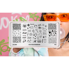 Go!Stamp, Пластина для стемпинга №22, 90s by @culturamanicura