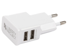 Зарядное устройство Liberty Project 2xUSB 2.1А 0L-00030219 White