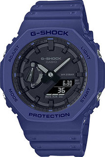 Японские наручные мужские часы Casio GA-2100-2AER. Коллекция G-Shock