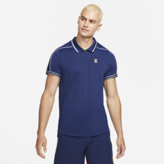 Мужская теннисная рубашка-поло NikeCourt Dri-FIT ADV Slam - Синий